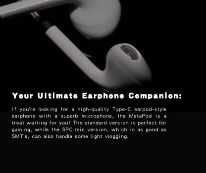 Venture Electronics VE monk metapod MM Semi-in-ear Headset mobile phone Type-c