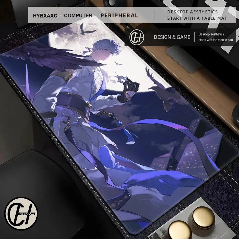 Xavier Love And Deepspace Game Mousepad Large Gaming Mouse Pad LockEdge Thickened Computer Keyboard Table Desk Mat