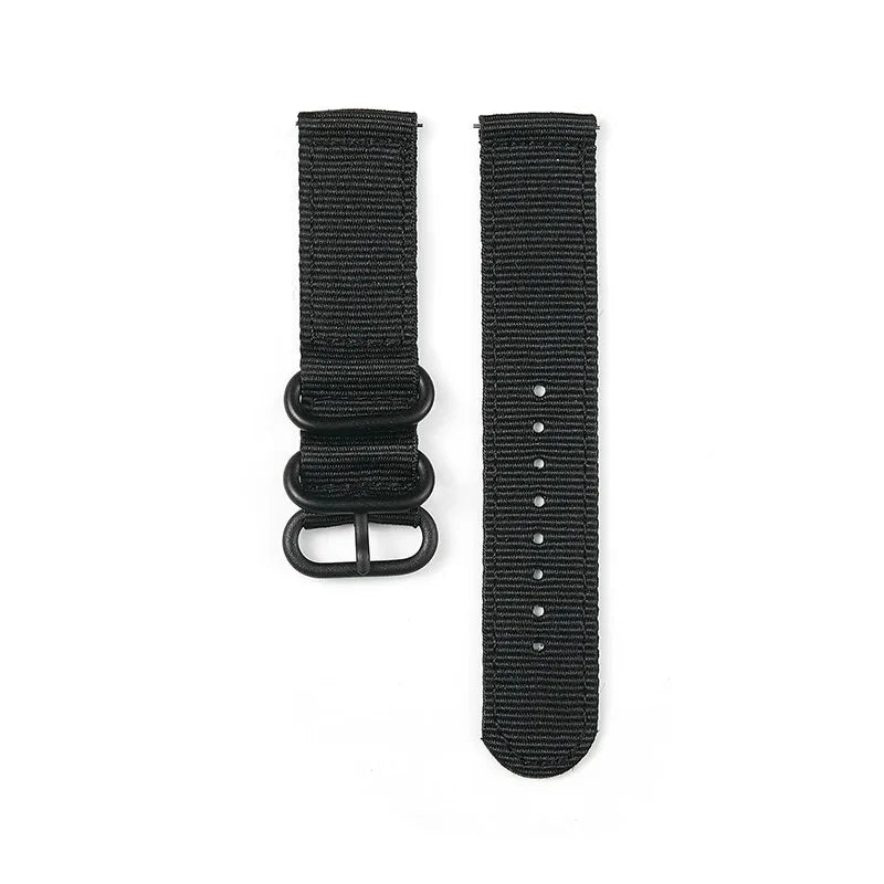 Nylon Watch Band Waterproof Ballistic Nylon One- Military Watch Straps for Men & Women Choice of Color & Width 18mm, 20mm, 22mm