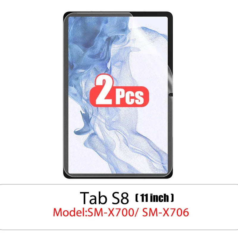 2pcs Pet Screen Protector For Samsung Galaxy Tab S7 Fe S9 Fe A9 Plus S6 Lite S7 S8 S9 A8 Plus Protective Clear Film No Glass