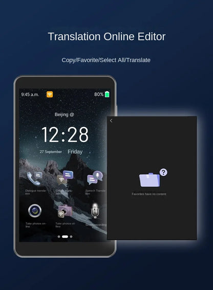 Portable T22 Smart Translator 142 In Real-time Online Languages Translation ChatGPT Voice Photo Intelligent Translate Device