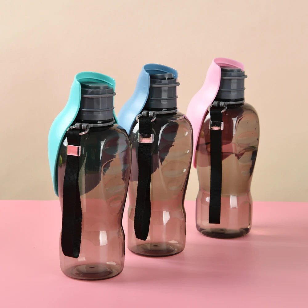 800ml Dog Portable Water Bottle for Small Large Dogs Cats High Capacity Outdoor Travel Drinking Foldable Bowls Labardor Supplies