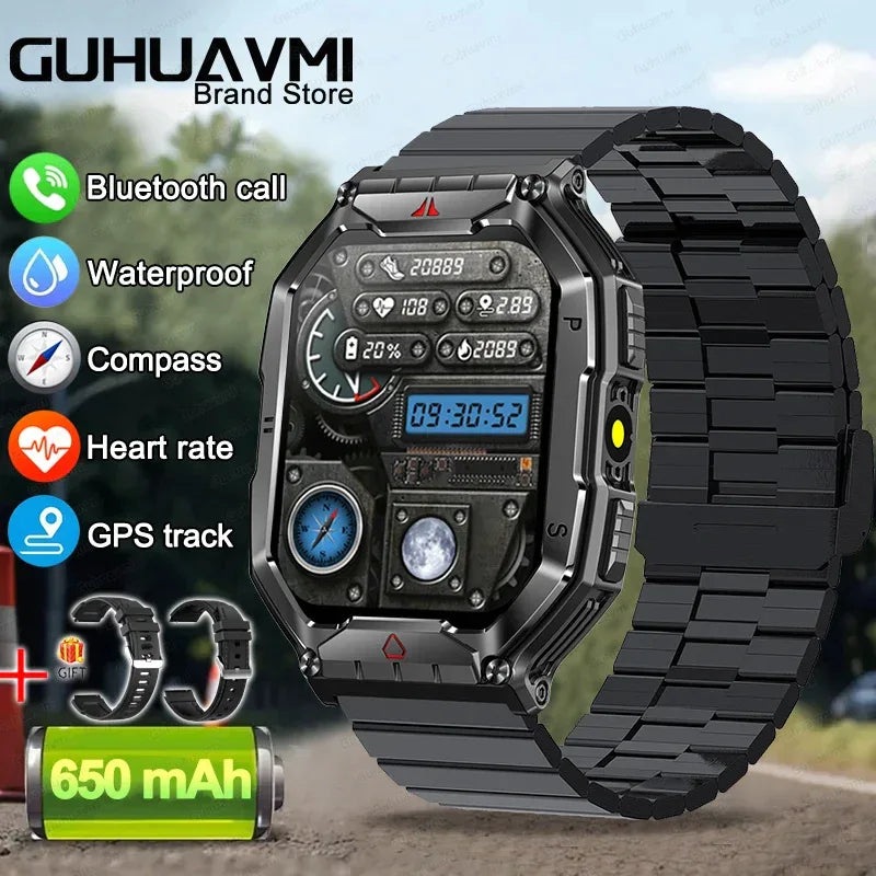 2025 New Men's Smart Watch 360 * 360 HD Touch Screen Sports Waterproof Smartwatch Health Monitoring Bluetooth Call Smart Watches