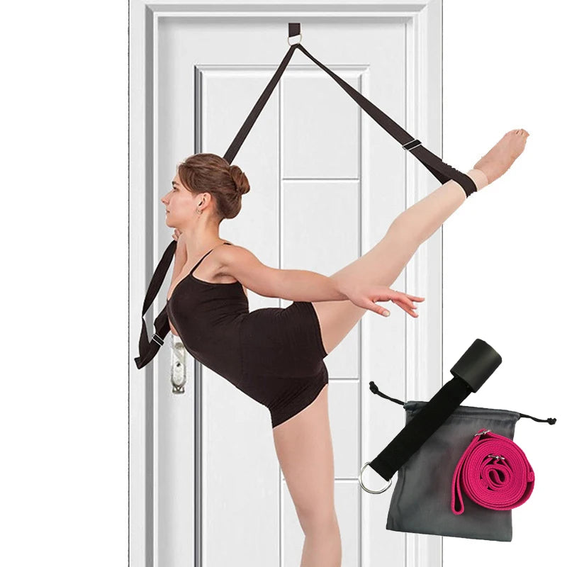 3M Door Flexibility Stretching Yoga Stretch Strap Leg Stretcher Strap D-Ring Belt Dance Gymnastics Resistance Fitness Gym Bands