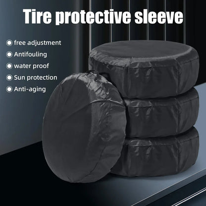 Car Spare Tire Cover Sunscreen Tire Bag Dustproof Protective Film Cloth Waterproof Spare Tire Wheel Bag Tyre Spare Storage Cover
