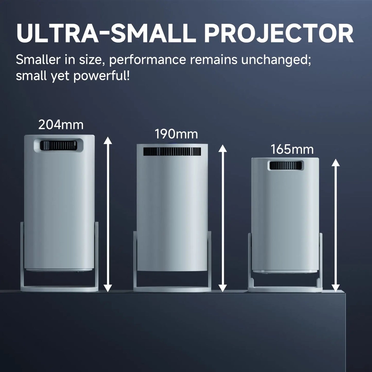 HONGTOP Smart Projector 4K Android 14 WiFi6 Supports 1080p*720p Screen Mirroring Smart Home Theater Outdoor Portable Projector