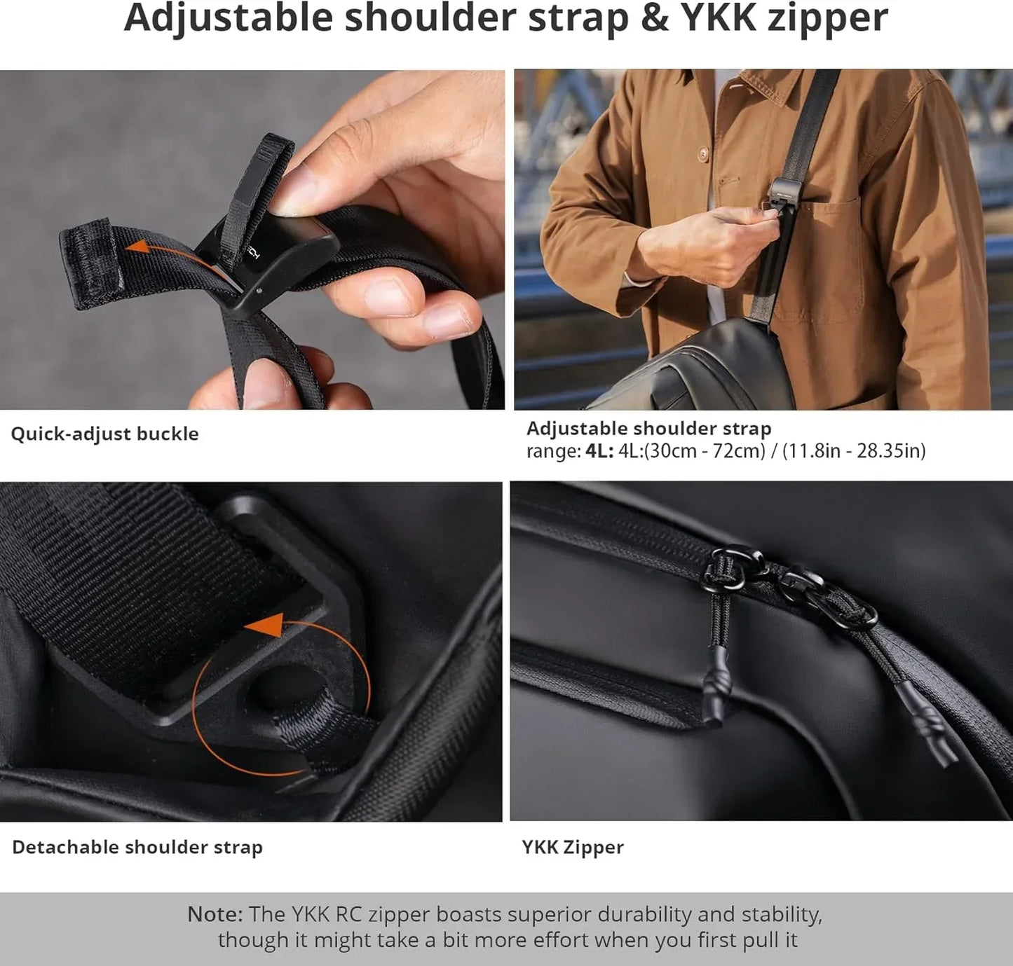 PGYTECH OneGo Solo V2 Camera Shoulder Bag 4L 6L 10L Crossbody Camera Sling Bag Outdoor Travel Bag For Sony /Canon/ Nikon