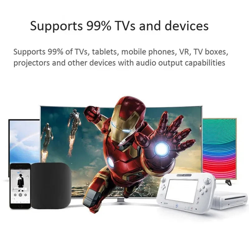 TV Echo Wall Bluetooth Speaker Separate Integrated 6 Horn Desktop Subwoofer 3.5 MM Audio Interface Stereo Sound Home Speakers