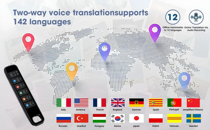 X10 Point Reading Translation Pen 3.76 Inches 142 Language Electronic Voice Scanning Pen Mutual Translation Dictionary Pen