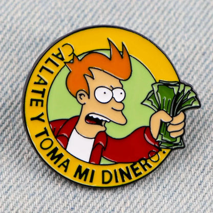Classic Comedy  Enamel Pins Creative Robot Lapel Pins for Backpacks Brooches for Clothes Badges Fashion Jewelry Christmas Gift