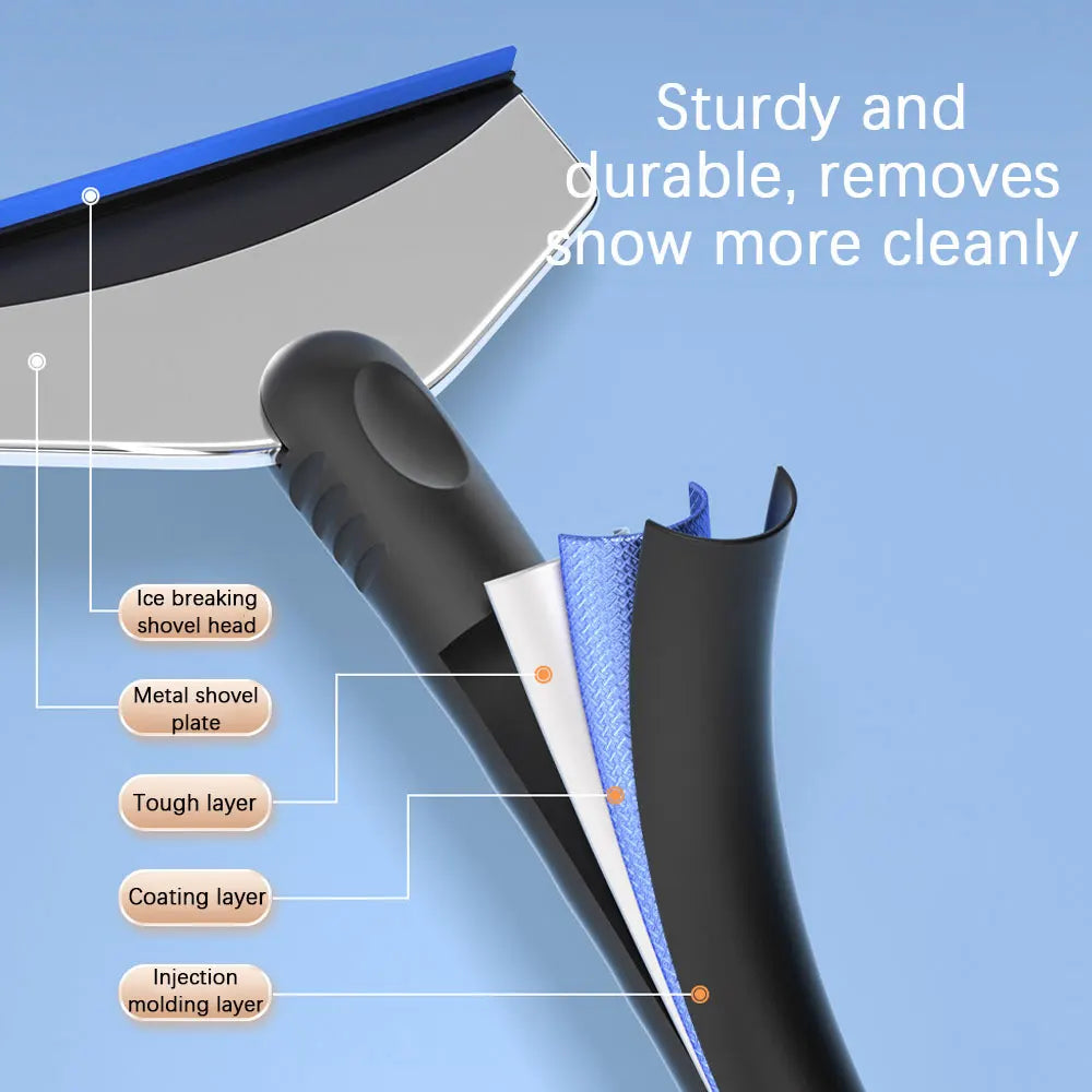 Car Snow Shovel Ice Scraper Snow Removal Shovel Multifunction Winter Windshield Window Snow Clean Scraping Tool Auto Ice Breaker