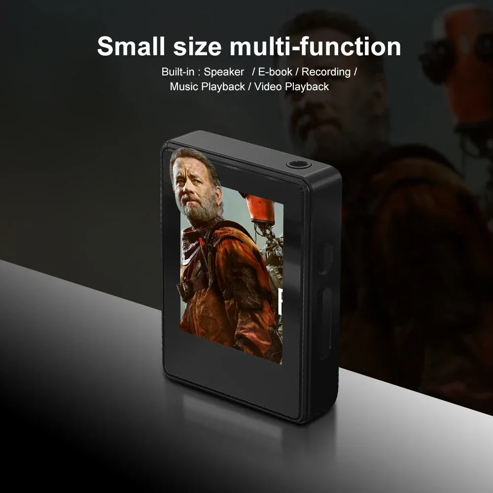 128G MP3 Player Bluetooth 5.4 HiFi MP3 Music Player Built-in Speaker 2.4inch Touch Screen MP4 Player with E-book/Video Recording