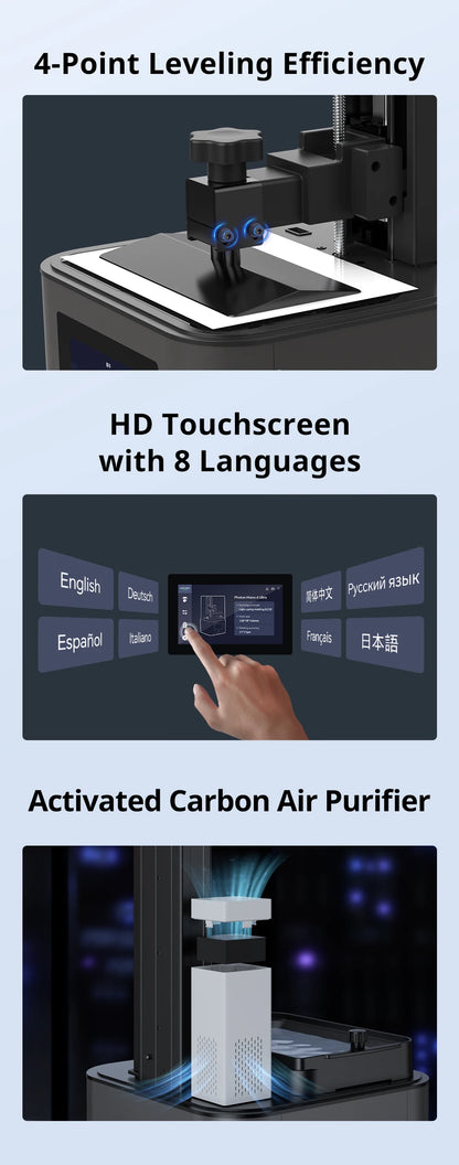 PRESALE ANYCUBIC Photon Mono 4 Ultra V2 3D Printer 10K 7'' high-definition screen UV Resin 3D Printing Size 236mmx231mmx430mm