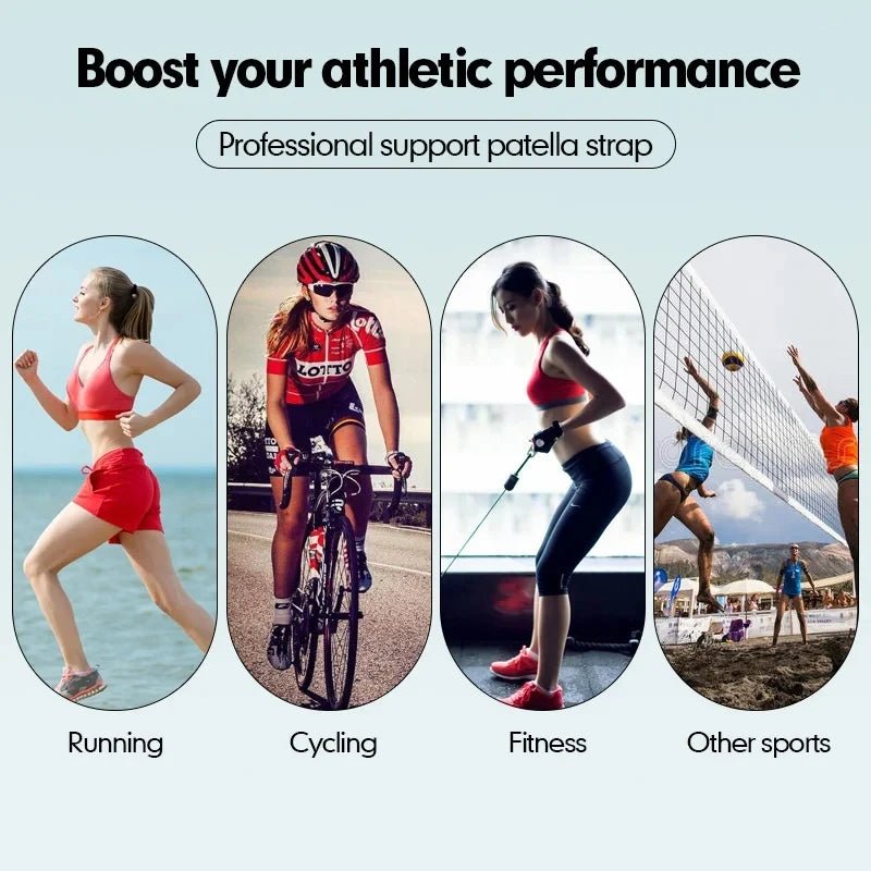 1 PCS Adjustable Sports Knee Pad Patella Band Elastic Bandage Band Football Basketball Sports Knee Pad Fitness Sport Knee Brace
