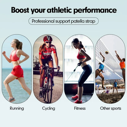 1 PCS Adjustable Sports Knee Pad Patella Band Elastic Bandage Band Football Basketball Sports Knee Pad Fitness Sport Knee Brace