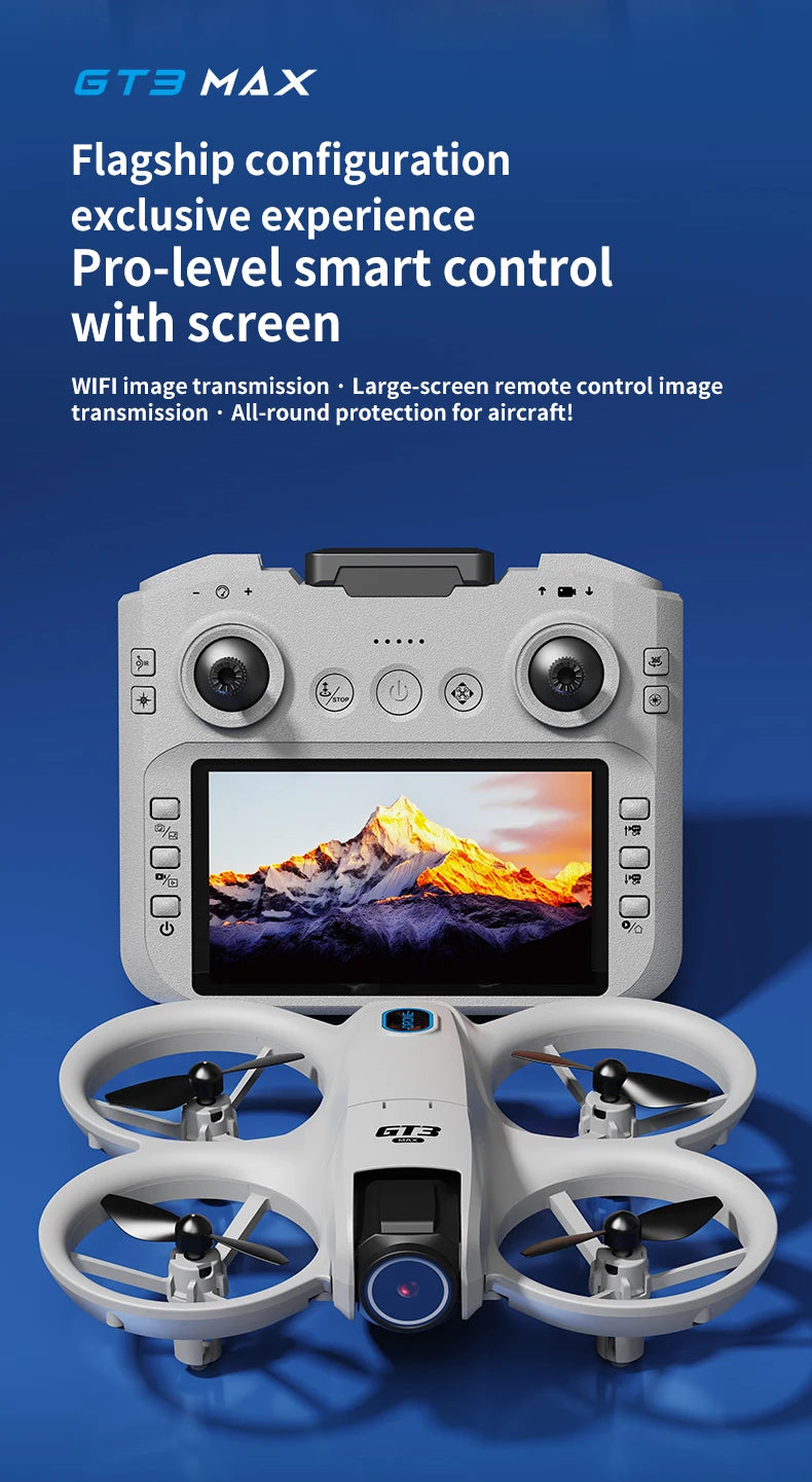 NEW Original GT3 Max Mini Drone 8K GPS Professional HD Aerial Photography Remote Control Aircraft HD Dual Camera Quadcopter Toy