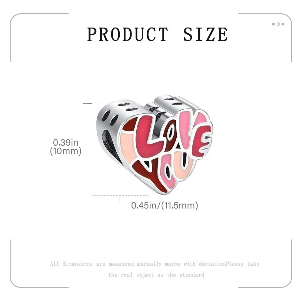 Elegant Mother's Day gifts For mom Ballet Pendant Fit Original Bracelet Diy Jewelry Fine Perfect Heart Rainbow Charm Daily Wear
