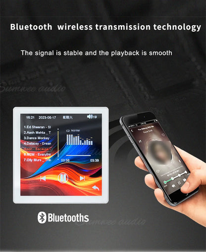 MINI touch screen TF Audio in wall amplifier home theater bluetooth control panel Background music player stereo ceiling speaker