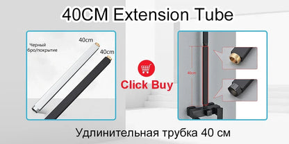 Chrome Brass Shower Faucet Set Rainfall Bathtub Tap With Bathroom Shelf 4 Function Height Adjust Shower Mixer Crane Fast Delivey