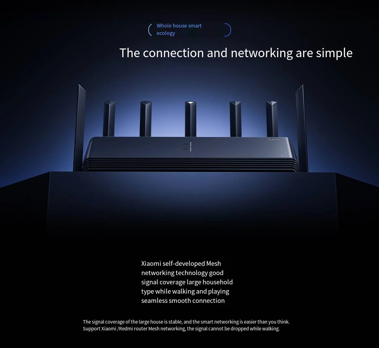 Xiaomi  Wireless Wifi 7 Router BE7000 Signal Booster Repeater Extend Gigabit Amplifier 160MHz 1GB Memory Tri-band Mesh Mi Route
