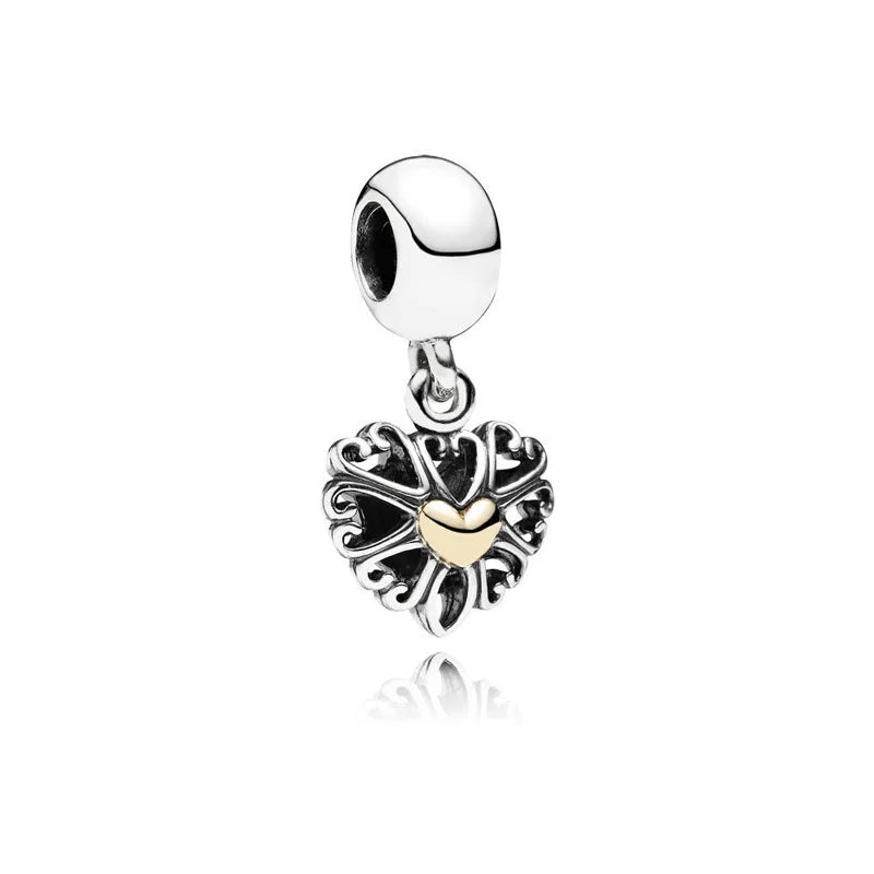 The New 925 Sterling Silver Charm Mother's Day Queen Crown Gift Box Fits Women Jewelry With Original Bracelet Accessories