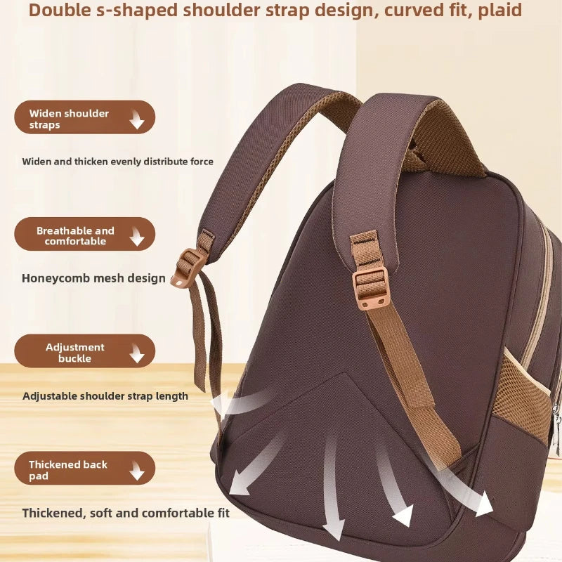 Capybara Children Backpack Waterproof Student Schoolbag Large Capacity Alleviate Burden School Bag Orthopedic Backpack Book Bag