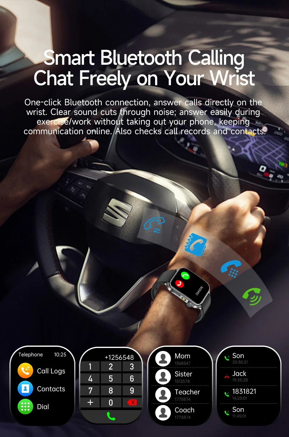 New 650nm Dual probe laser Health Smart Watch ECG+PPG Blood pressure Uric Acid Blood lipids AMOLED Physical therapy Smartwatches