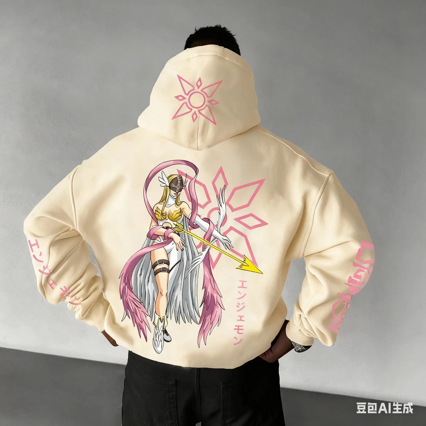 New Oversized Hoodie Men Women Digimon Anime Streetwear Casual Pullover Sweatshirt Hooded Jacket Autumn Winter Y2k Clothes Tops