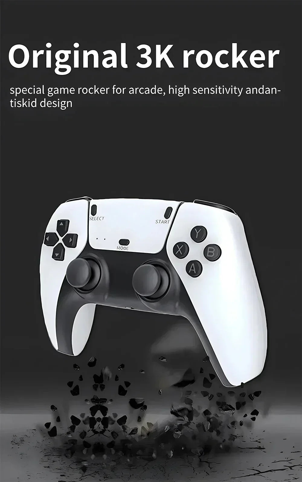 M15 Game Stick Mini TV Handheld Game Console 20000+Retro Game Wireless Gamepads Video Game 64G HD Output Two-player for PS1 Etc
