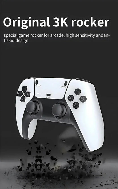 M15 Game Stick Mini TV Handheld Game Console 20000+Retro Game Wireless Gamepads Video Game 64G HD Output Two-player for PS1 Etc