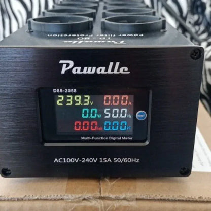 Pawalle Tp80 Audio Noise AC Power Filter Power Conditioner Power Purifier Surge Protection with EU Outlet Power Strip