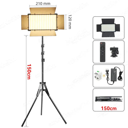 RGB Photography Video LED Fill Light Panel Photo Studio Lamp Kit For Video Recording Shoot Youtube Tiktok Live Streaming Lamp