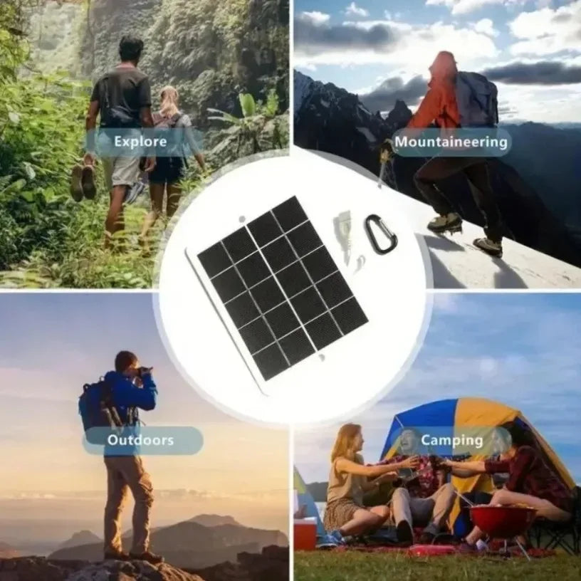 Portable 3W 5V solar panel Multipurpose Phone Camping Fan Light solar charger USB Solar Panel For Outdoors Emergency Supply