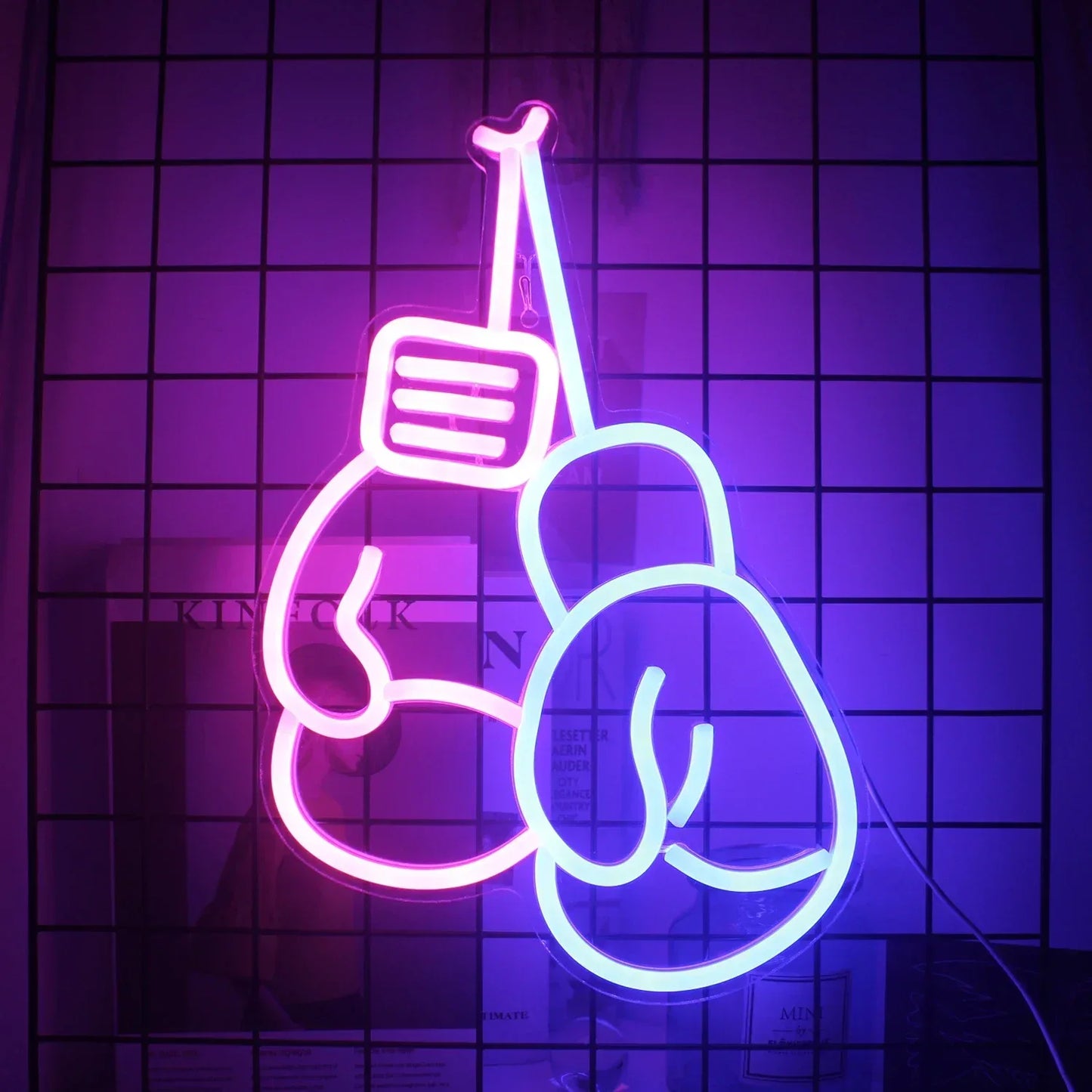 Barbell Fitness Gym Neon Sign Dumbbell LED Neon Ligh Wall Decoration For Workout Room Sport Club Weightlifting Christmas Gift