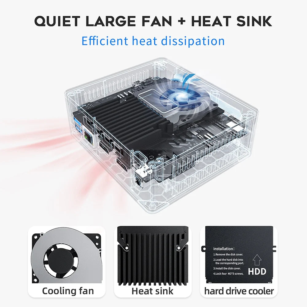 Beelink Mini S13 Intel Twin Lake N150 S12 Pro N100 16G 500G Windows 11 Mini S 11th N5095 DDR4 8GB 128GB Desktop Computer N95