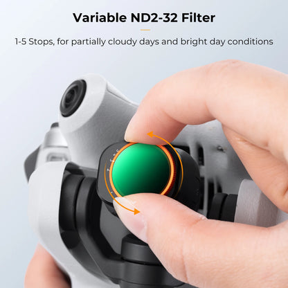 K&F CONCEPT Drone Lenses Filter for DJI Mini 4 Pro Filter UV CPL ND NDPL16 32 64 128 256 Black Mist 1/4 ND1000 Camera Filter Set