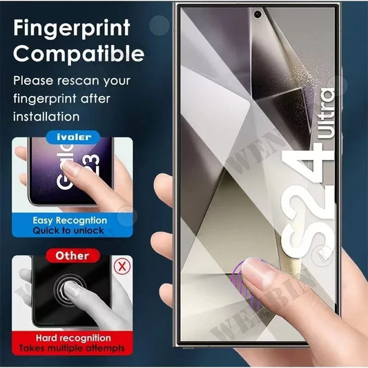 3 Pcs Tempered Glass For Samsung Galaxy S26 S25 S24 S23 S22 Ultra Plus FE A57 A56 A36 A17 Screen Protector Full Protective Glass