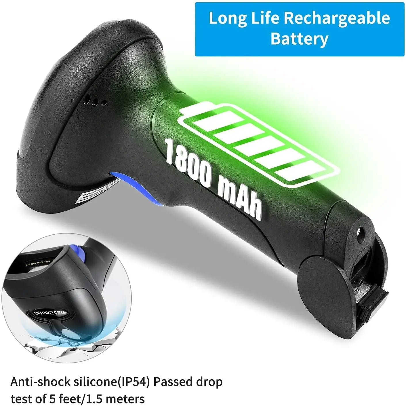 NETUM L8BL-W Wired 2D Barcode Scanner and L8BL-B Blueooth Wireless QR Barcode Reader PDF417 Automatic Sensing for Pos Scanning