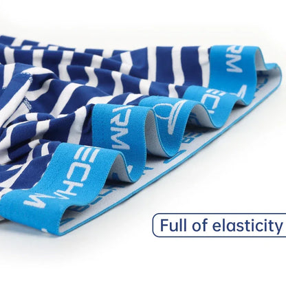 Men's Panties Boxers Shorts Printing Stripe Large Size U-shaped Set of Men Underpants Male Briefs Sexy Clothing Short Loose Long