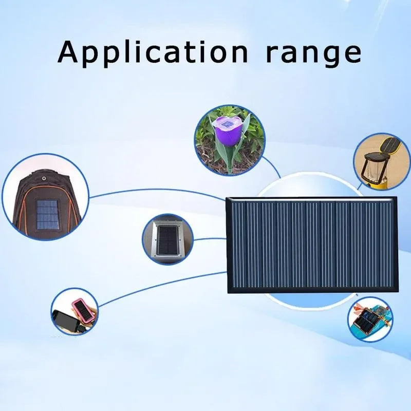 80x45mm 5V 75mA Solar Panel DIY Solar Polycrystalline Silicon Panels For Battery Cell Phone Charger Module for Camping Lawn Lamp