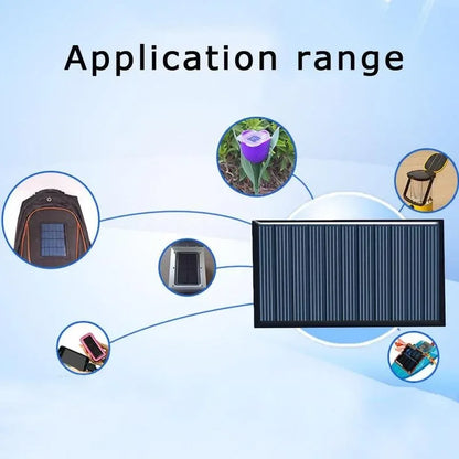 80x45mm 5V 75mA Solar Panel DIY Solar Polycrystalline Silicon Panels For Battery Cell Phone Charger Module for Camping Lawn Lamp