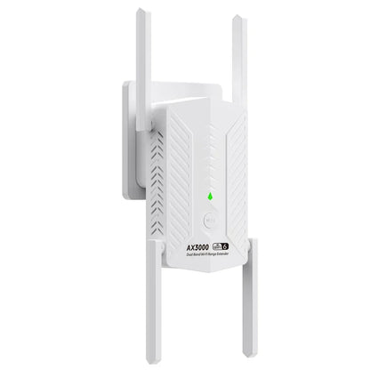 WIFI6 AX3000 Gigabit Wireless WiFi Repeater Router 4 High-gain Antenna 2.4/5Ghz Signal Booster Long Range Amplifer for Home