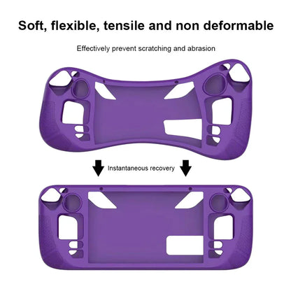 Console Protector Case For Steam Deck Host Anti-Slip Soft Shell Protective Case With Holder Stand For Steam Deck Game Console