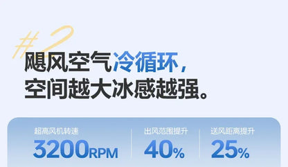 ZZ electric fan household tower fan bladeless vertical floor-to-ceiling refrigeration air conditioner fan The cooler is silent