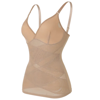 MISSMOLY Women Built in bra Shapewear Camisole Tummy Control Body Shaper Slimming Underwear Compression Corset Bustier Tank Tops