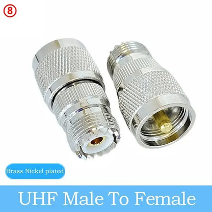 UHFmale Female SO239 PL259 Connector UHF 3 Way Splitter UHF 4-hole Panel Mount Flange RF Coaxial Pure Copper High Quality