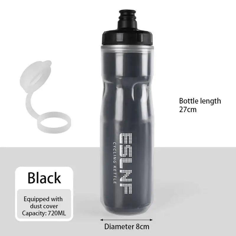 ESLNF Road Dual Bike Thermal Layer Leak-Proof 720Ml Keeping Bicycle Water Kettle Outdoor Cycling Sports Bottle