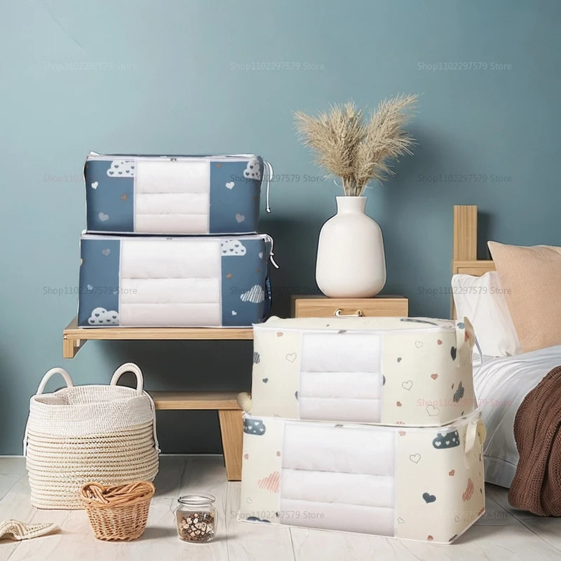 Large Capacity Multi-Purpose Storage Bag with Handles, Dustproof  Moisture-Resistant Odorless Non-Woven Fabric