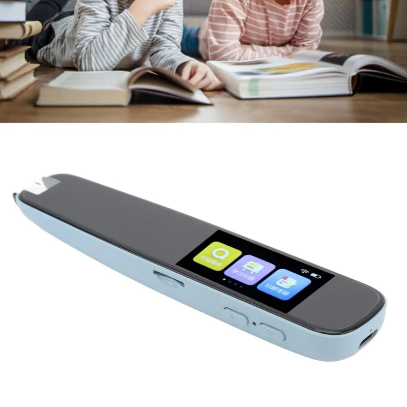 WiFi Language Translator Pen Digital Touch Screen Quick Identification Scan Reader Pen For Learning Traveling Aboard Blue