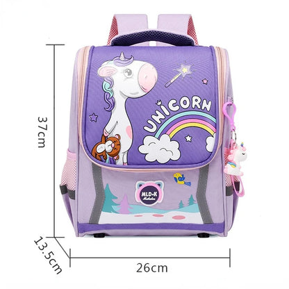 Waterproof Children Primary School Bags Cute Unicorn Rainbow Backpacks Kids Cartoon Animal Dinasour Shcoolbags for Kindergarten